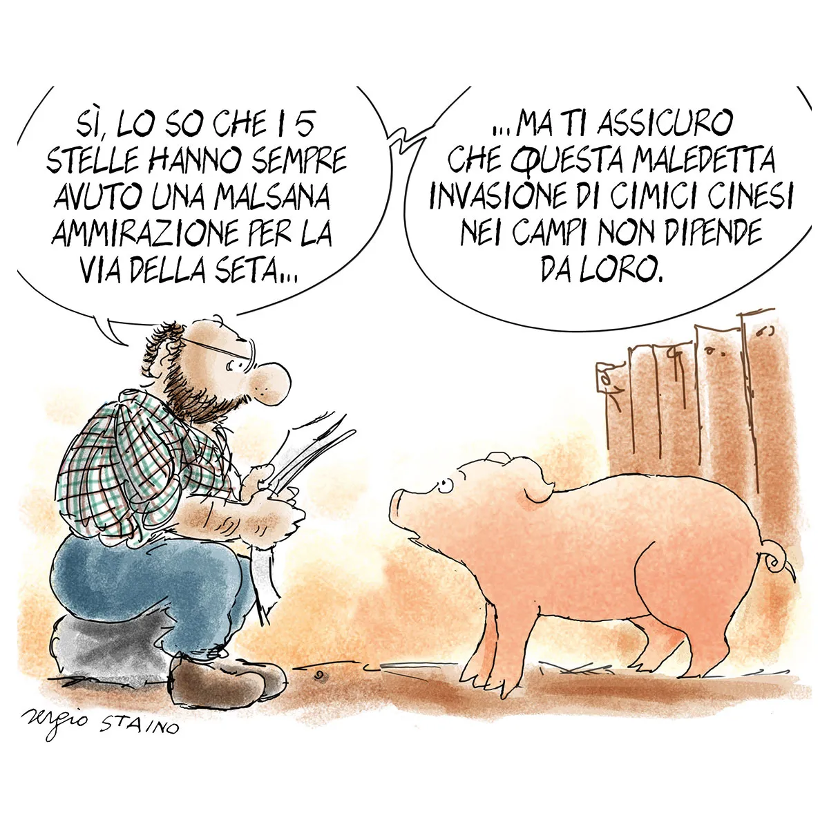 La vignetta di Sergio Staino