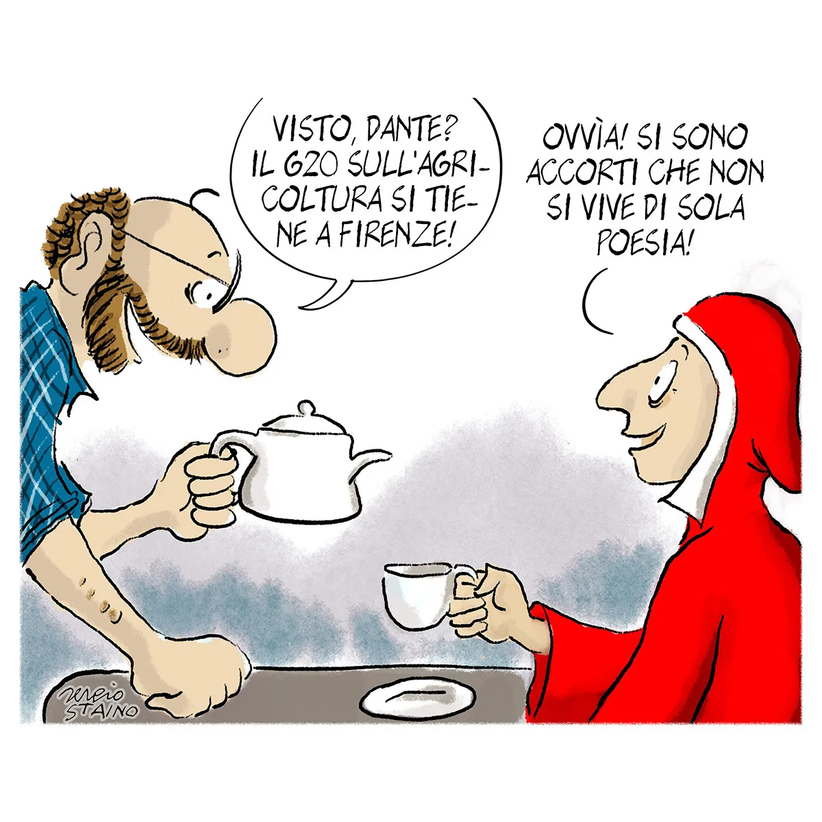 La vignetta di Sergio Staino
