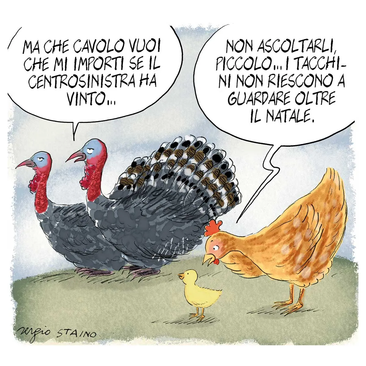 La vignetta di Sergio Staino