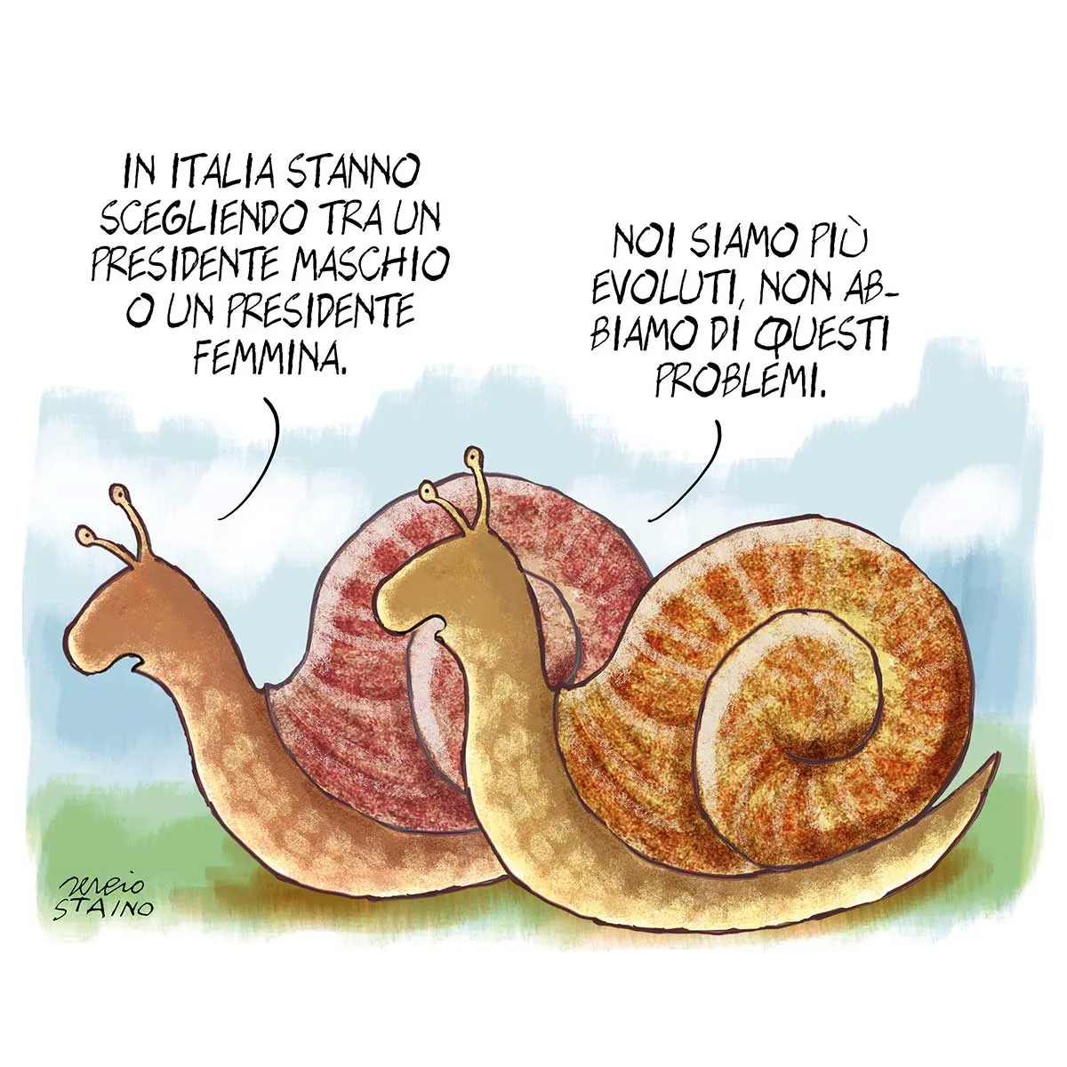 La vignetta di Sergio Staino