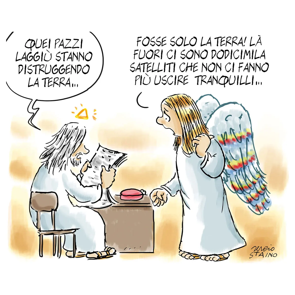 La vignetta di Sergio Staino
