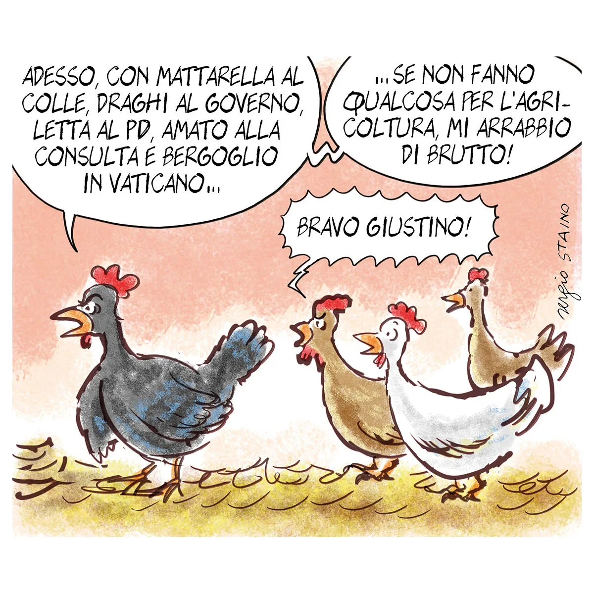La vignetta di Sergio Staino