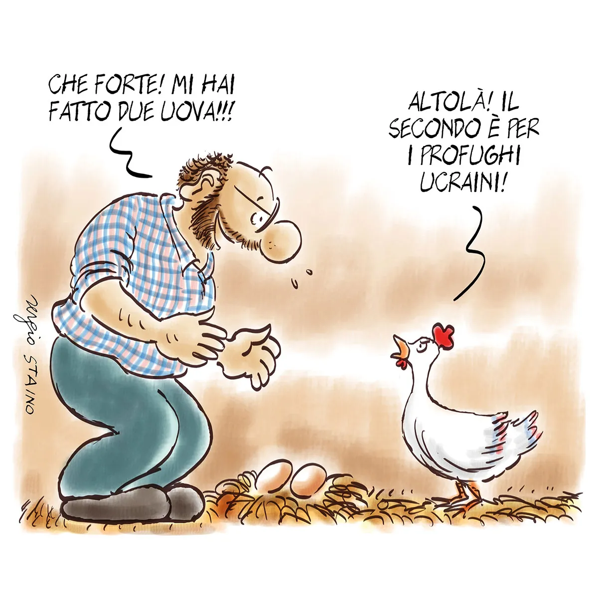 La vignetta di Sergio Staino