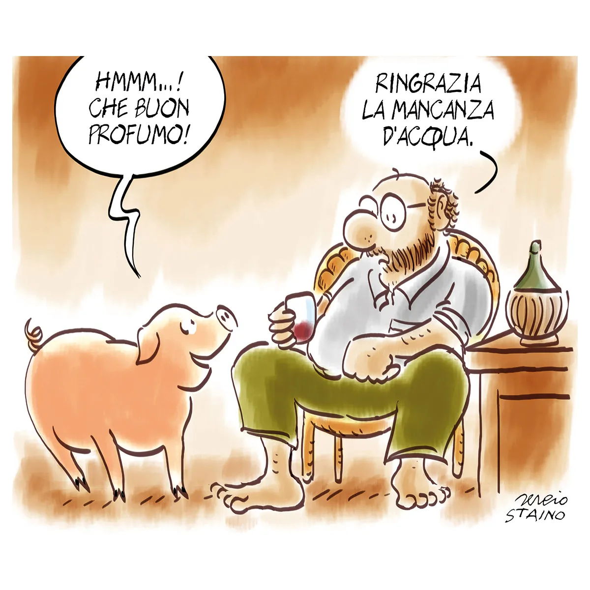 La vignetta di Sergio Staino