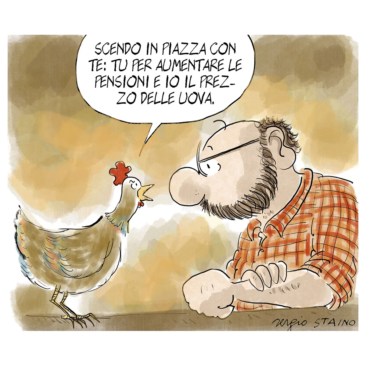 La vignetta di Sergio Staino