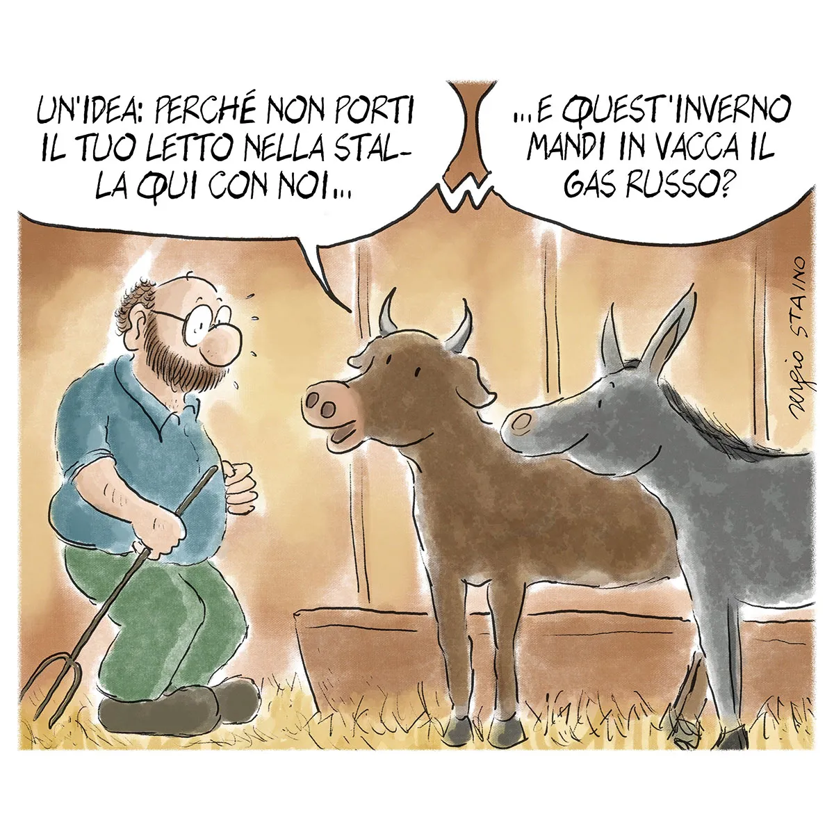 La vignetta di Sergio Staino